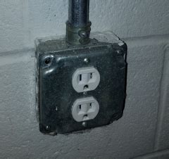 electrical box basement|basement outlet box replacement.